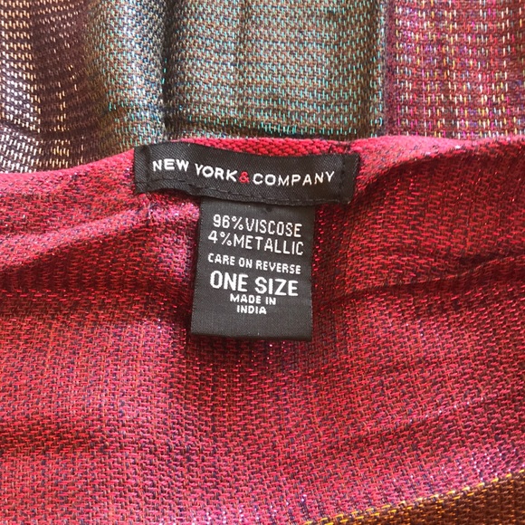 New York and Company Metallic Scarf - Picture 2 of 5